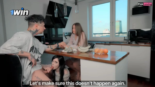 «Любимая, я тебе не изменяю!» — сказал он, заливая спермой другую прямо на глазах!