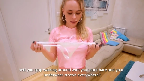 Брат нашёл трусики сестры — сестра дала, а потом ещё и попросила внутрь кончить!